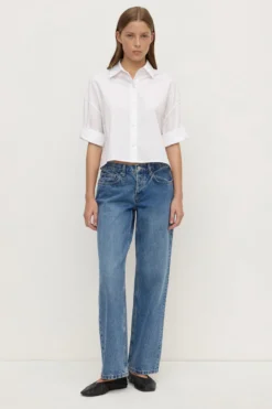 Aurora Cropped Poplin Shirt