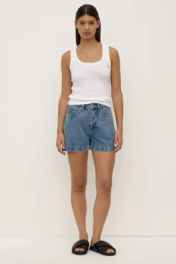 Boxy Denim Short
