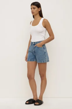 Boxy Denim Short