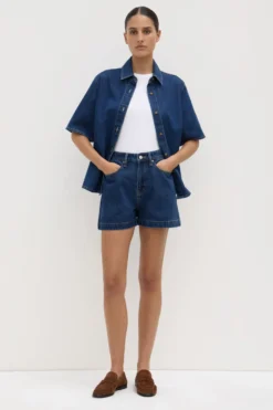 Boxy Denim Short