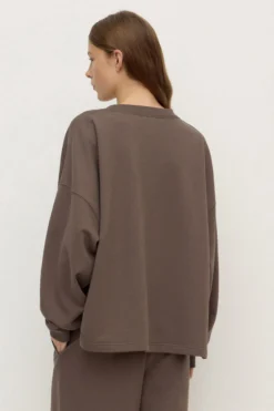 Brushed Cotton Lounge Sweater