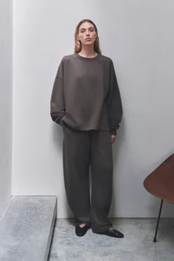 Brushed Cotton Lounge Sweater