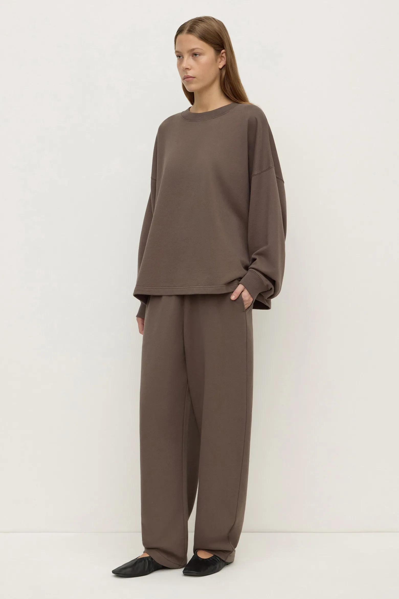 Brushed Cotton Lounge Sweater