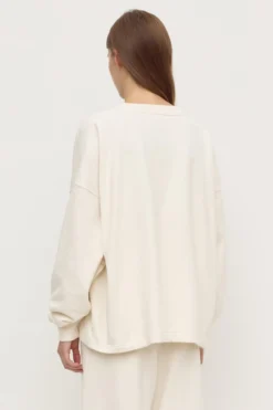 Brushed Cotton Lounge Sweater