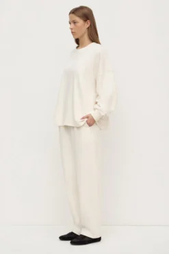 Brushed Cotton Lounge Sweater