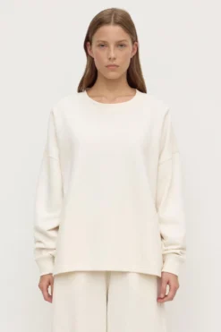 Brushed Cotton Lounge Sweater