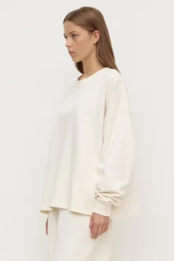 Brushed Cotton Lounge Sweater
