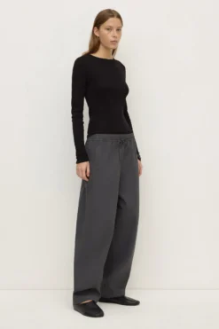 Brynn Brushed Cotton Twill Pant