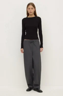 Brynn Brushed Cotton Twill Pant