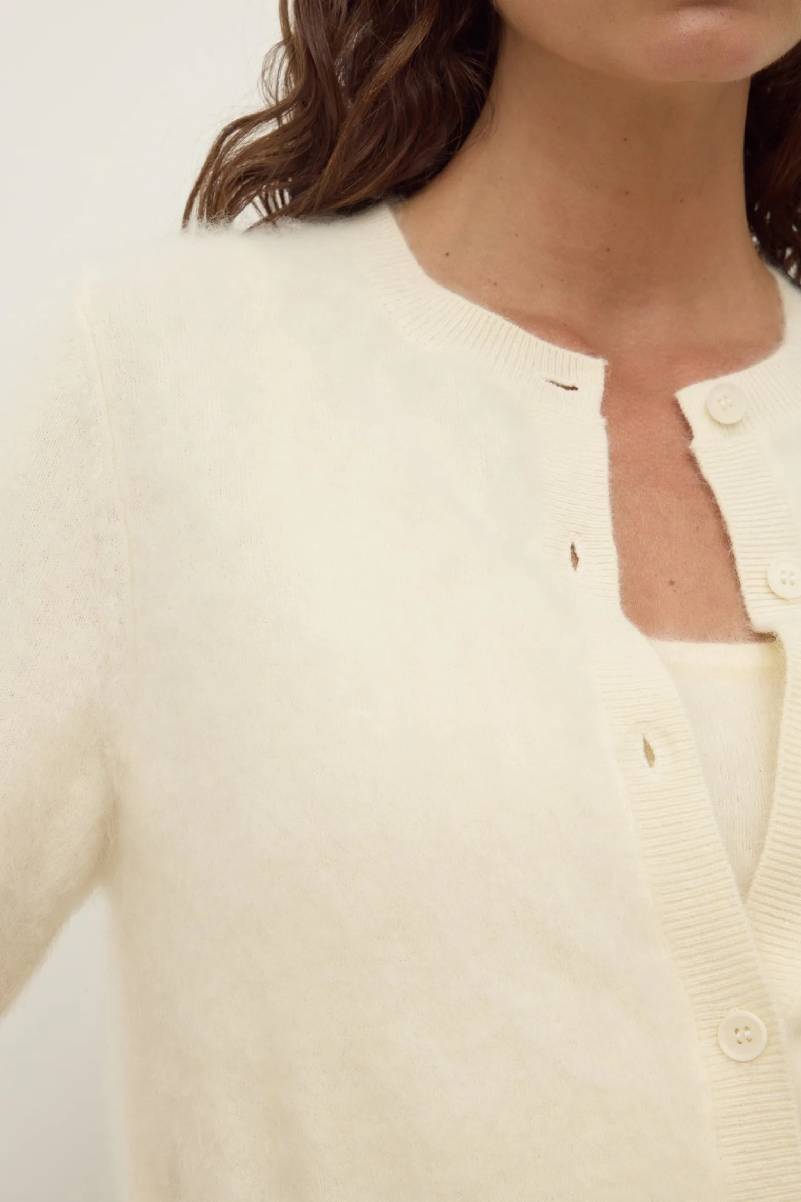 Carina Merino Wool Short Sleeve Cardigan