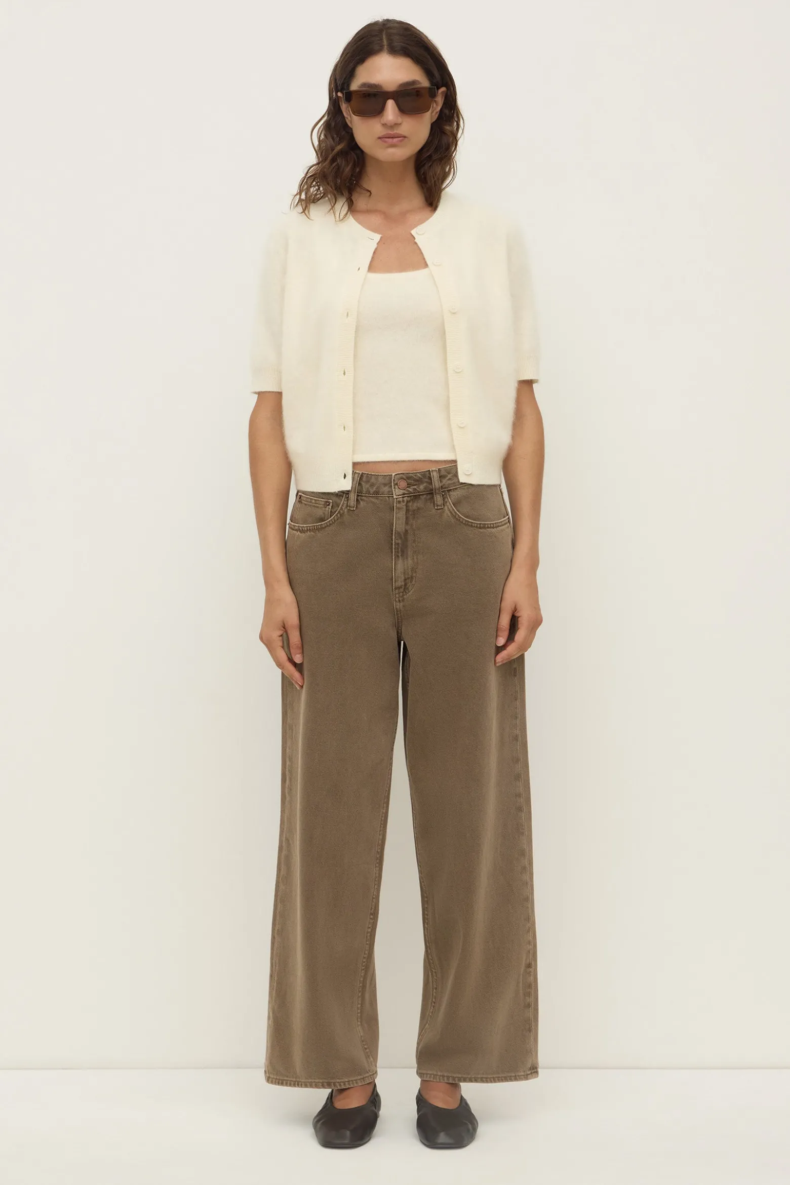 Carina Merino Wool Short Sleeve Cardigan