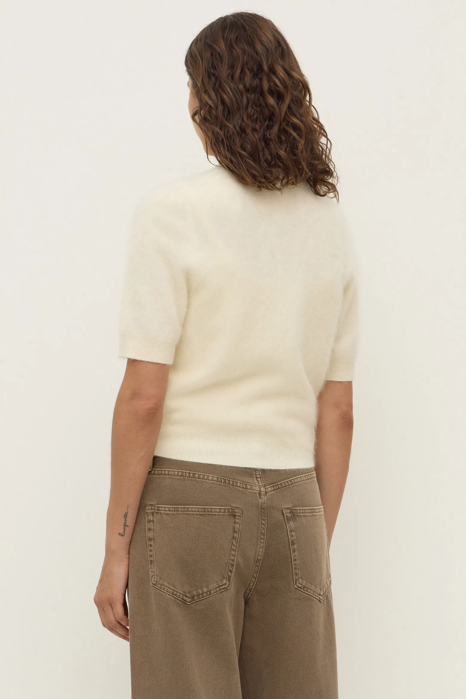 Carina Merino Wool Short Sleeve Cardigan