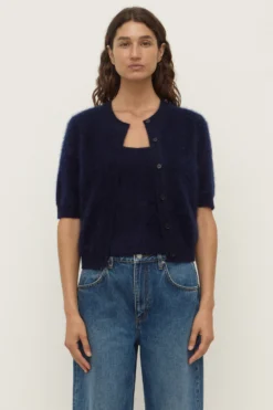 Carina Merino Wool Short Sleeve Cardigan