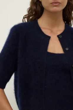 Carina Merino Wool Short Sleeve Cardigan