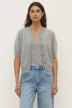 Carina Merino Wool Short Sleeve Cardigan