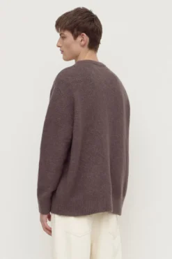 Dover Boucle Knit Cashmere Crew