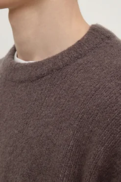 Dover Boucle Knit Cashmere Crew