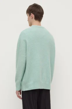 Dover Boucle Knit Cashmere Crew