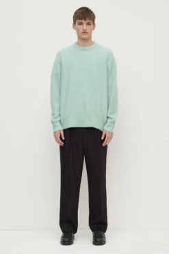 Dover Boucle Knit Cashmere Crew