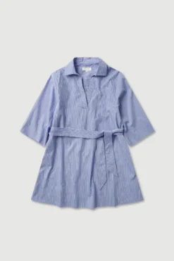 Erina Stripe Mini Shirt Dress