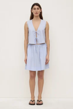 Havana Stripe Poplin Skirt