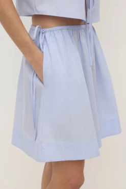 Havana Stripe Poplin Skirt