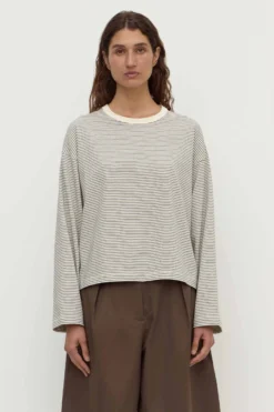 Malone Stripe Wide Sleeve Tee