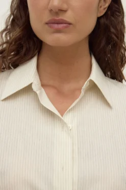 Marina Stripe Fitted Shirt Dress