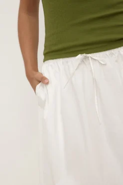 Maya Poplin Maxi Skirt