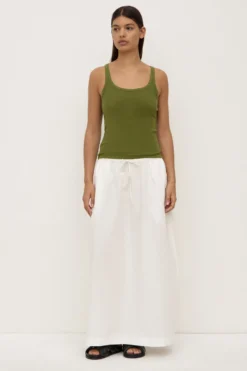 Maya Poplin Maxi Skirt