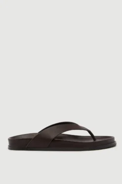 Mela Leather Thong