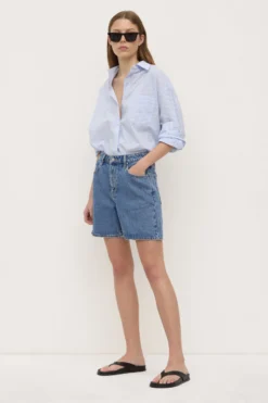 Mid Rise Vintage Denim Short