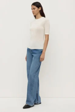 Mina Silk Knit Tee