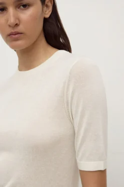 Mina Silk Knit Tee