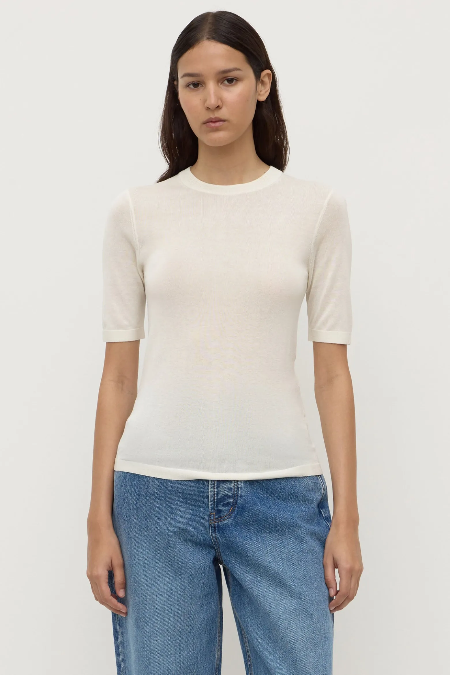 Mina Silk Knit Tee