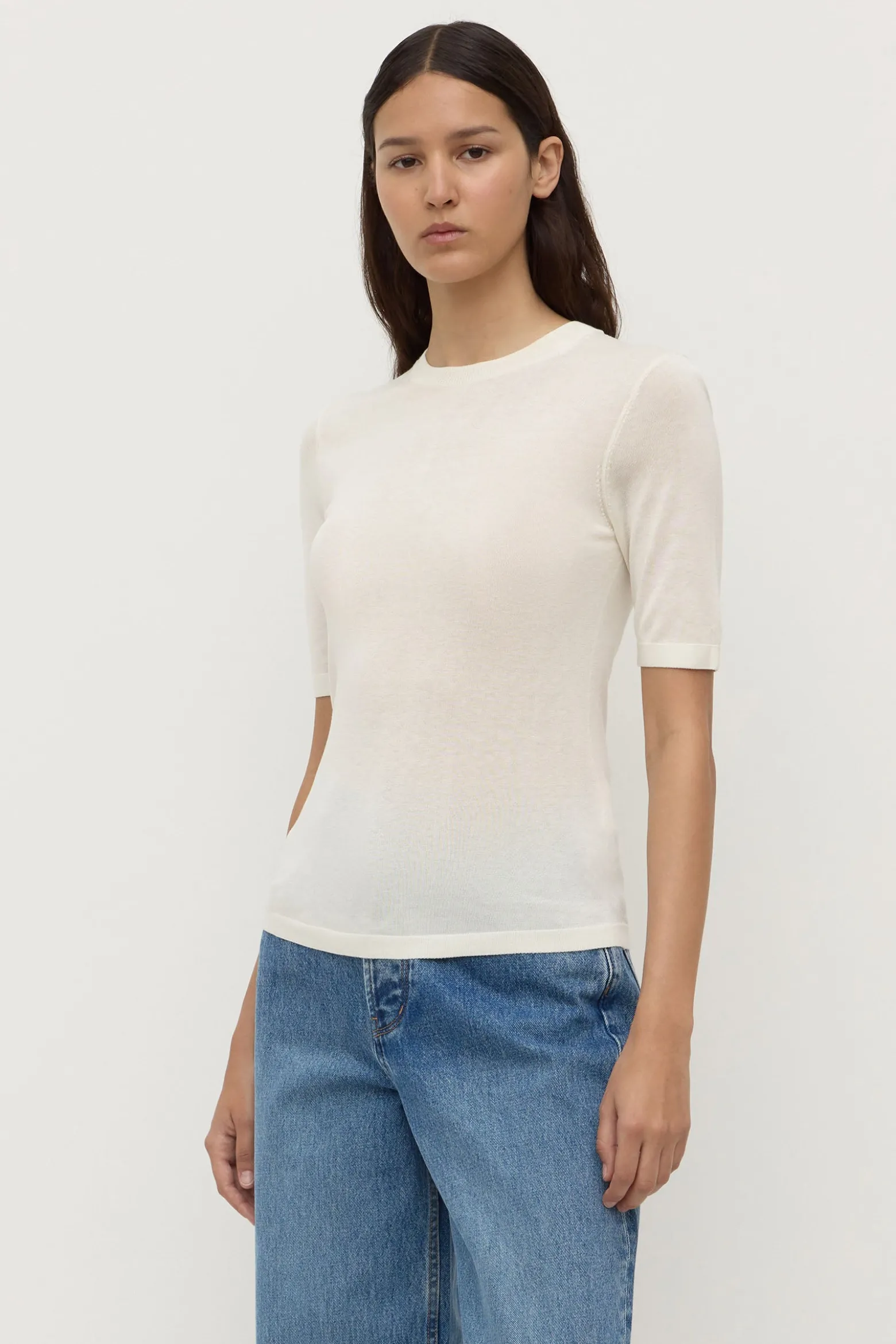 Mina Silk Knit Tee