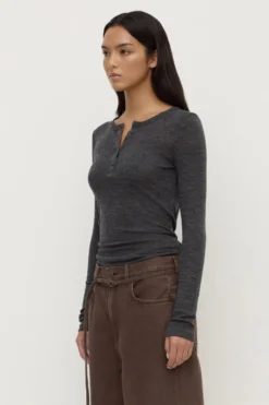 Nora Merino Wool Henley