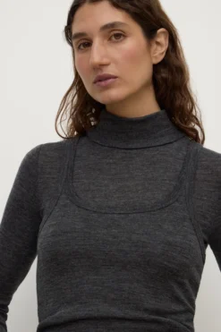 Nora Merino Wool Layered Turtleneck