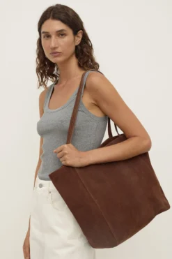 Paige Suede Tote Bag