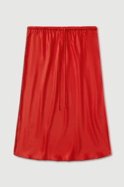 Pippa Silk Knee Length Skirt