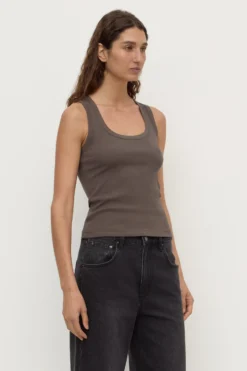 Robyn Scoop Neck Rib Tank