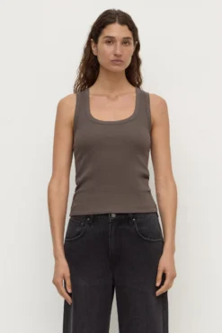 Robyn Scoop Neck Rib Tank