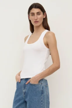 Robyn Scoop Neck Rib Tank
