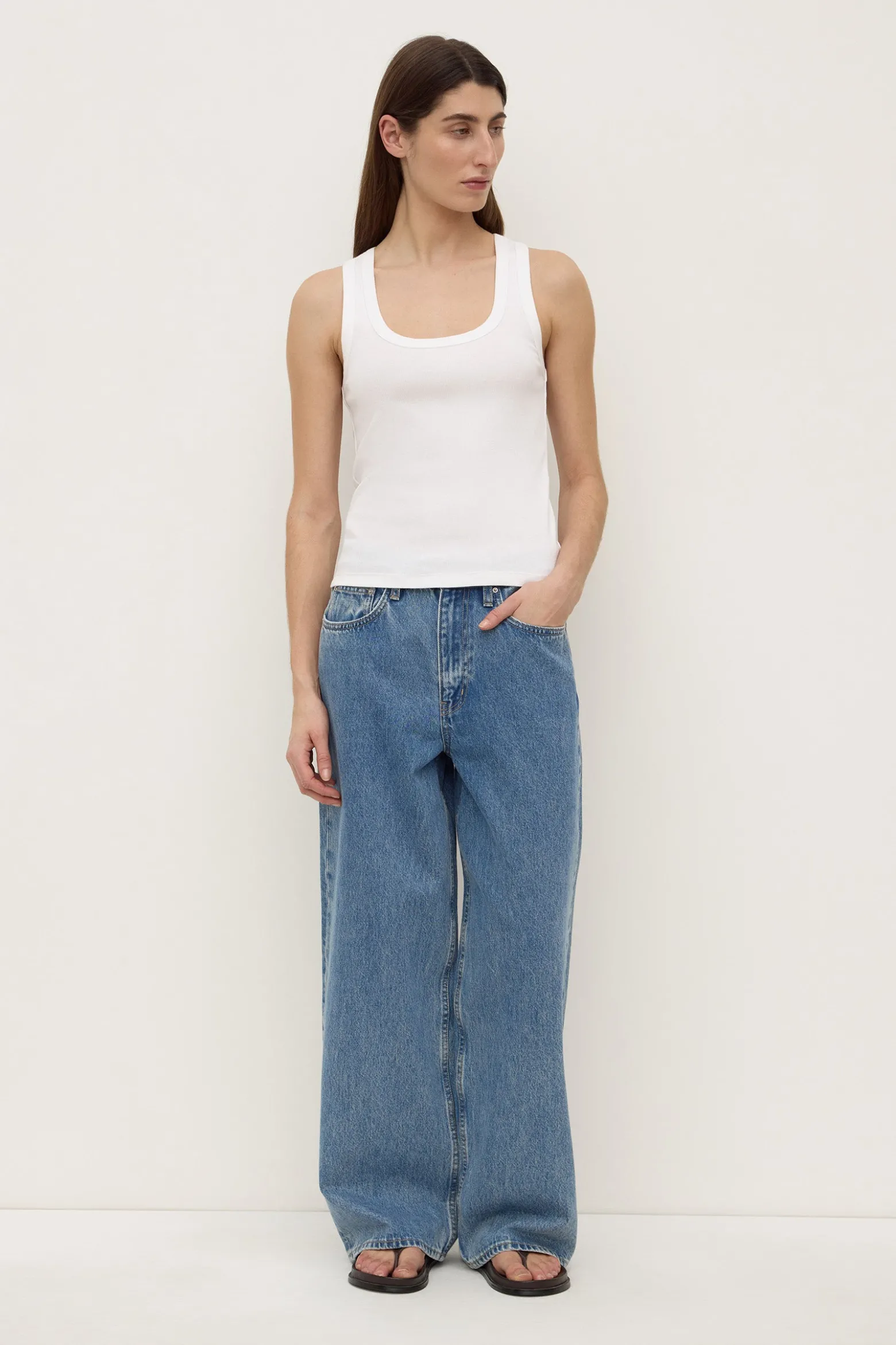 Robyn Scoop Neck Rib Tank