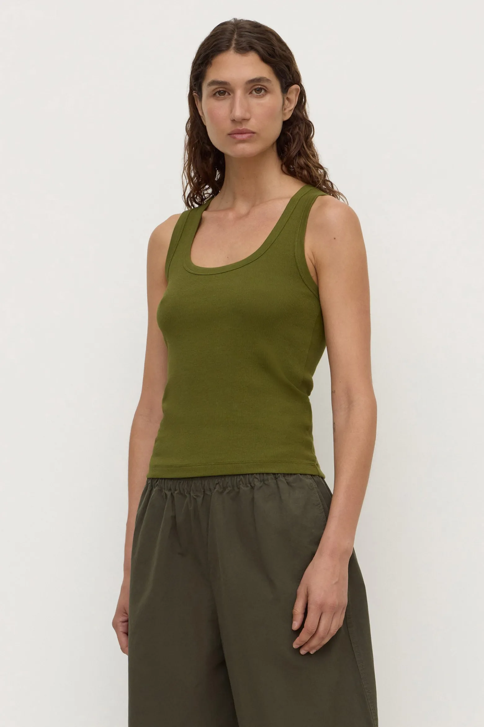 Robyn Scoop Neck Rib Tank