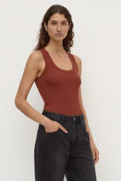 Robyn Scoop Neck Rib Tank