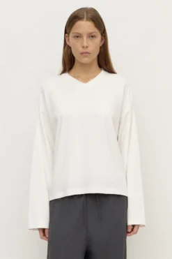 Stella V Neck Long Sleeve Tee