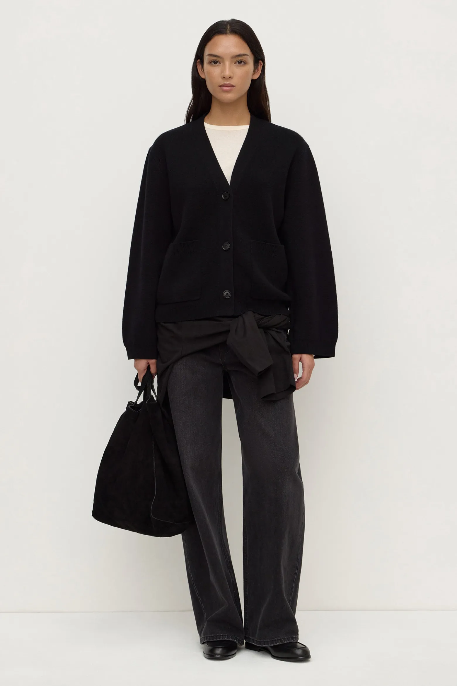Tamsin Wool Cashmere Knit Cardigan