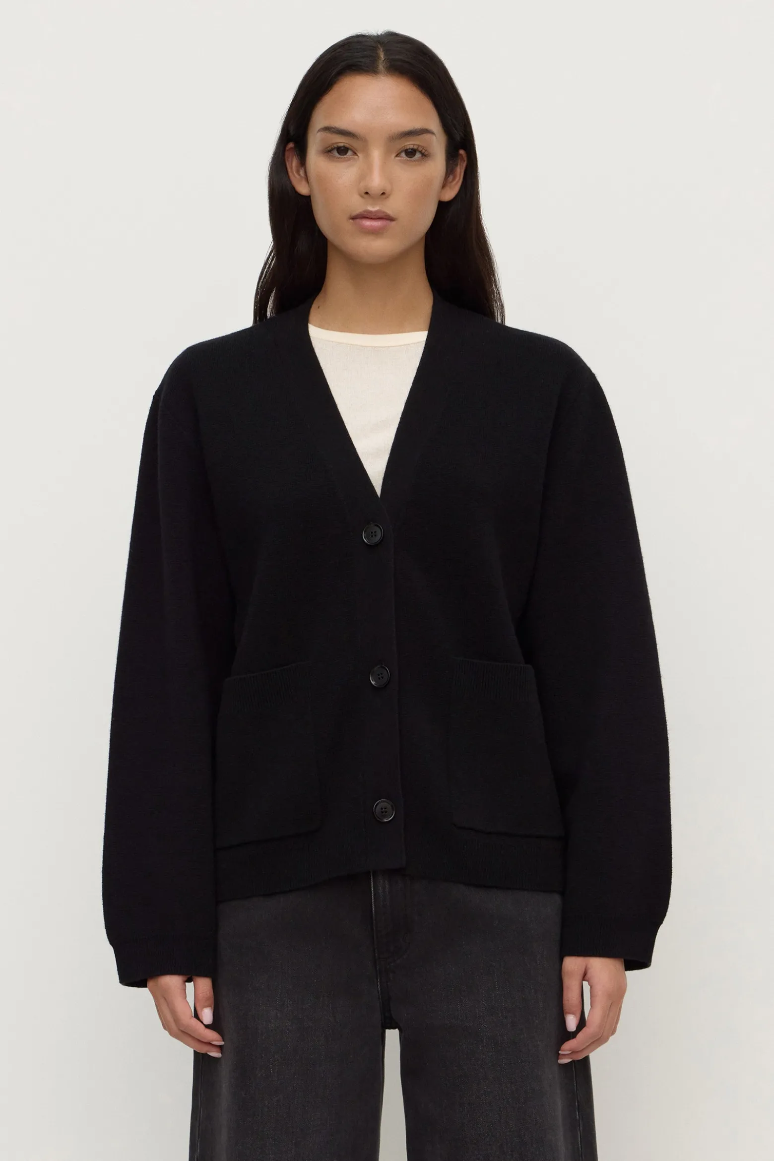 Tamsin Wool Cashmere Knit Cardigan