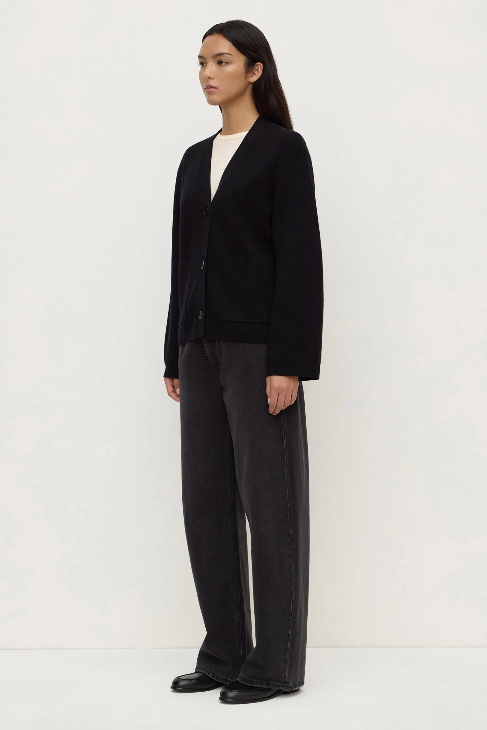 Tamsin Wool Cashmere Knit Cardigan